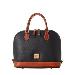 Dooney & Bourke Black and Brown Crossbody Bag
